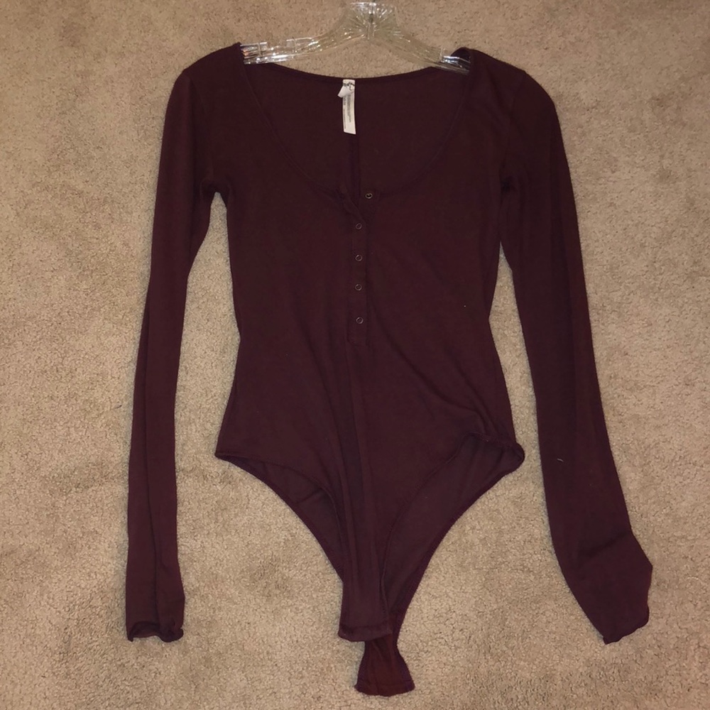 Purple body suit from Free People